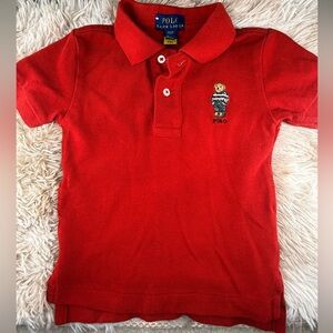 Classic Polo by Ralph Lauren Kids Red Polo with Bear Logo
